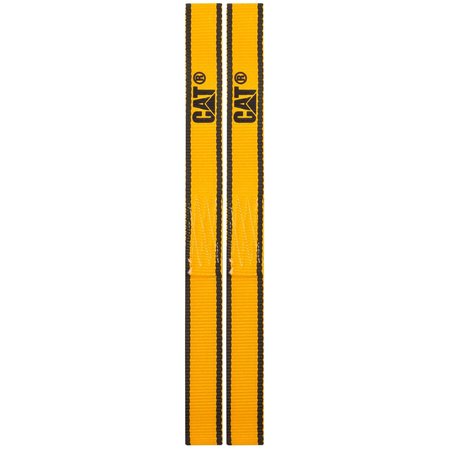 CATERPILLAR 2Pcs 1" X 12" Yellow Strap With Black Logo 980112N